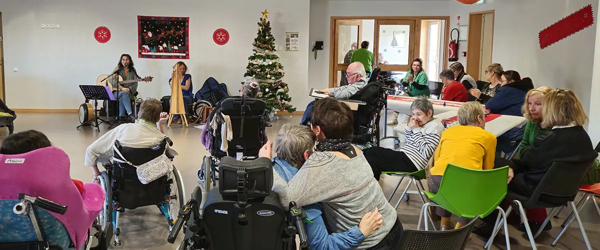 Fête de noël à la Mas des écrins